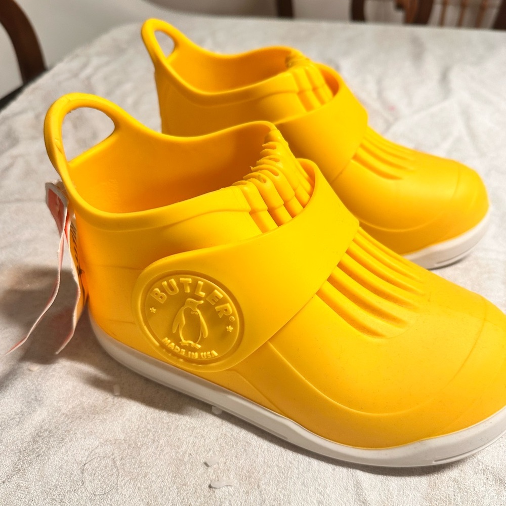 The Butler Rockhopper Waterproof Overshoes – Yellow – Made in USA
